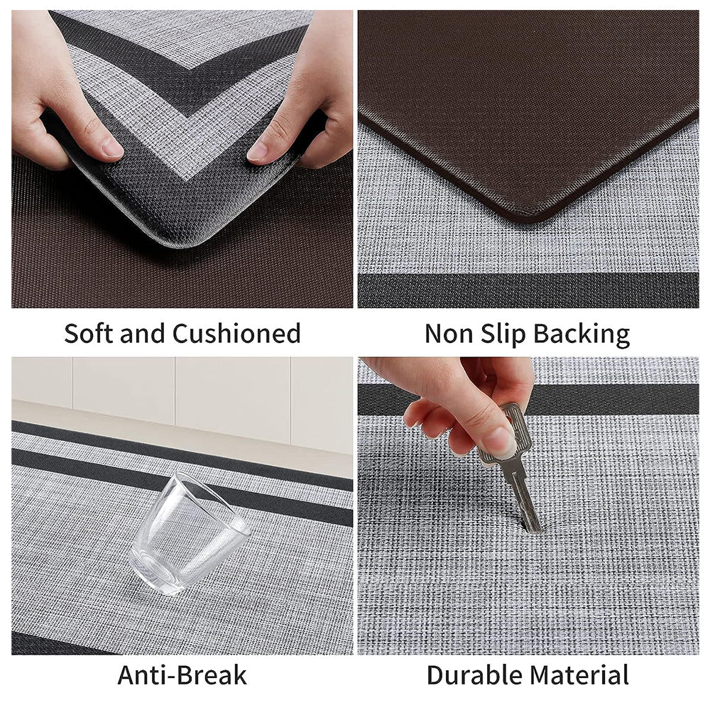 COMFEYA 2 Pack Non-Skid Waterproof Kitchen Mat
