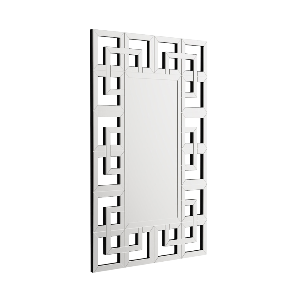 Decor Art Wall Mirror Living Room Bathroom Vanity Mirror Silver