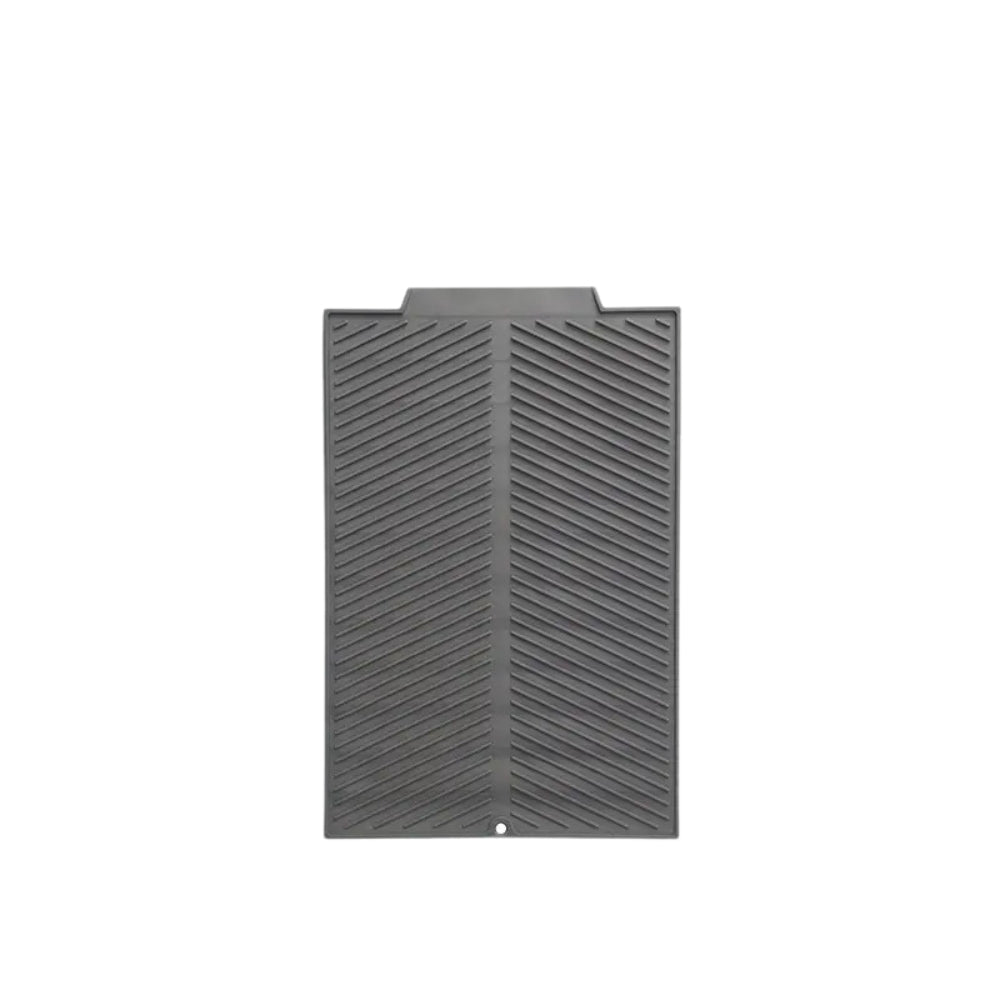 Silicone Drain Pad - Non-Slip Drying Mat for Kitchenware, Gray