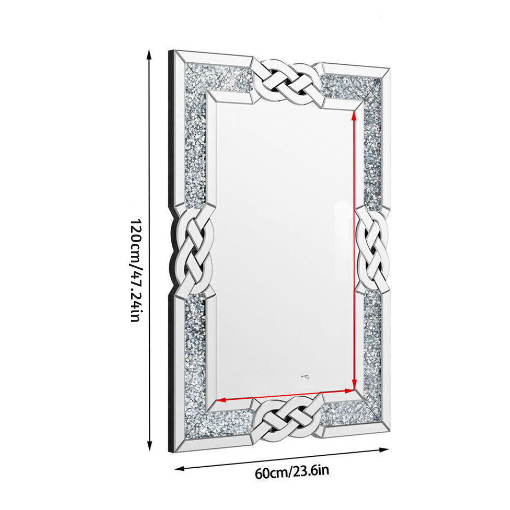 Modern Crystal Crush Diamond Mirror