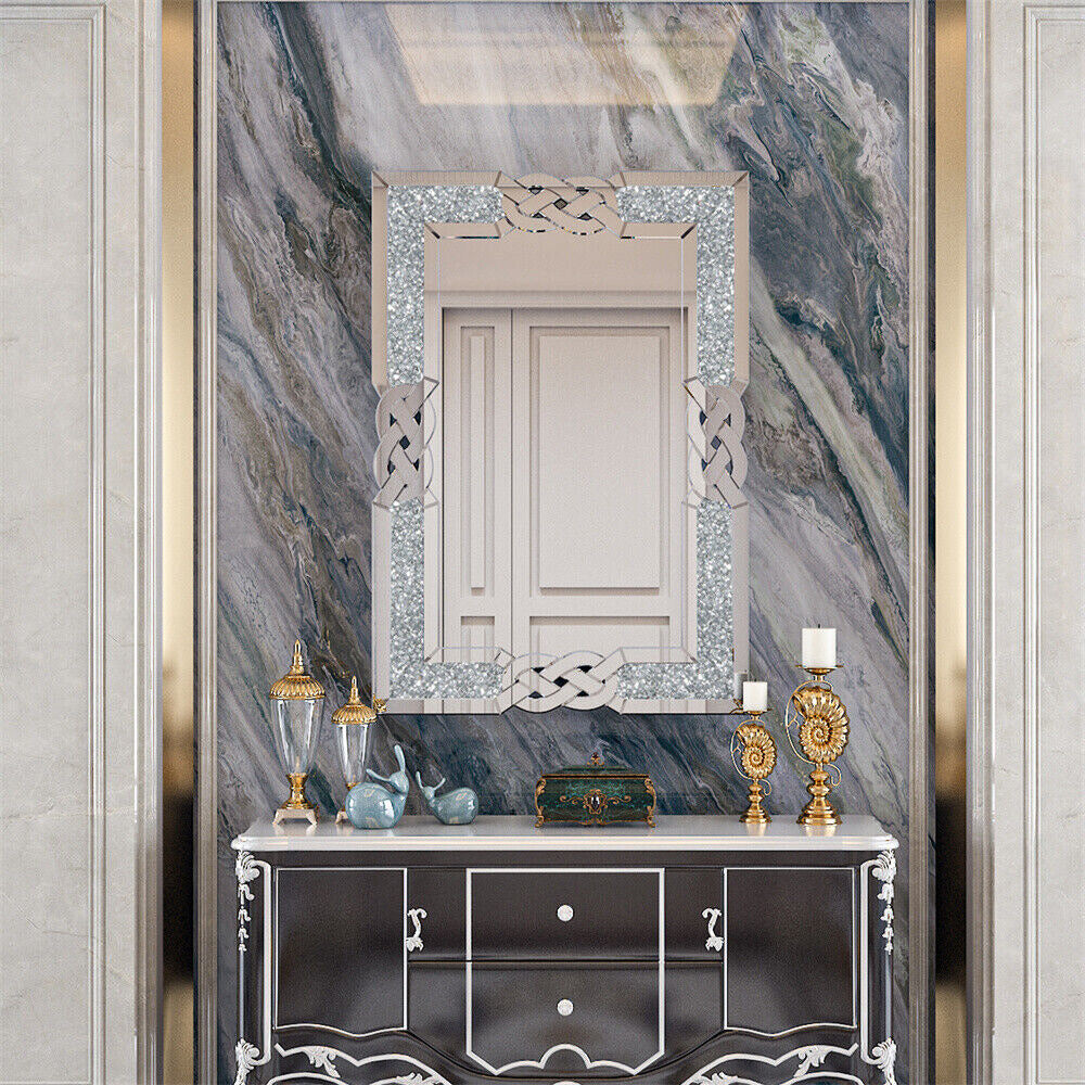Modern Crystal Crush Diamond Mirror