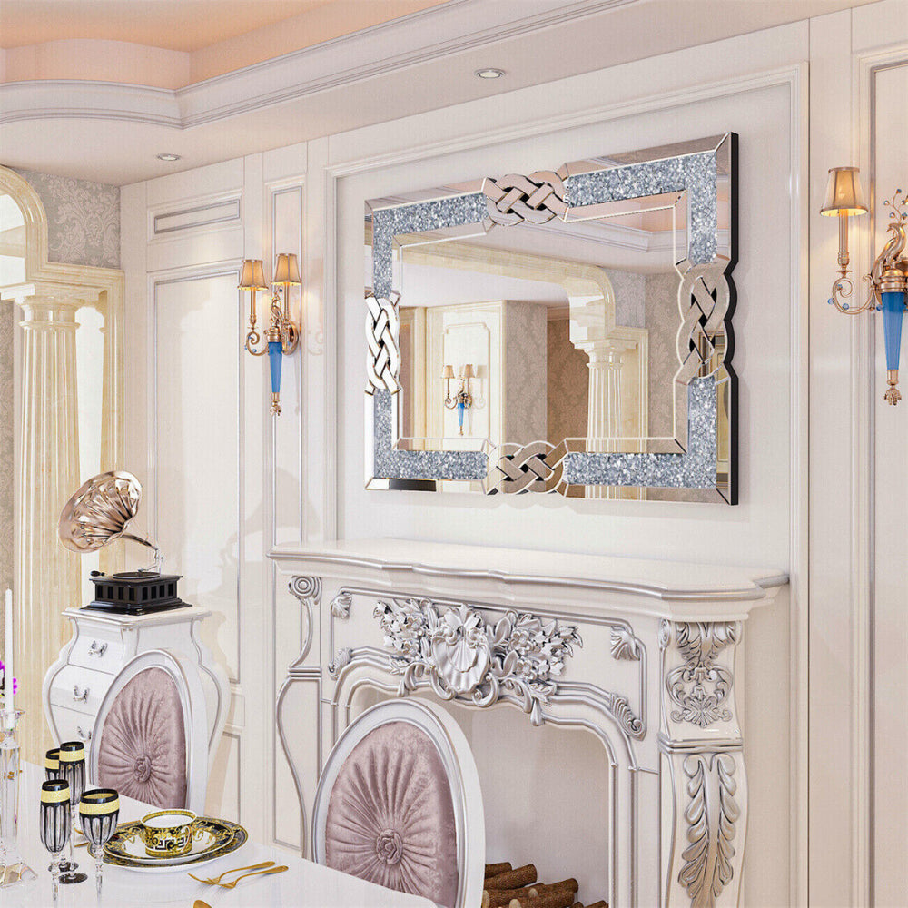 Modern Crystal Crush Diamond Mirror