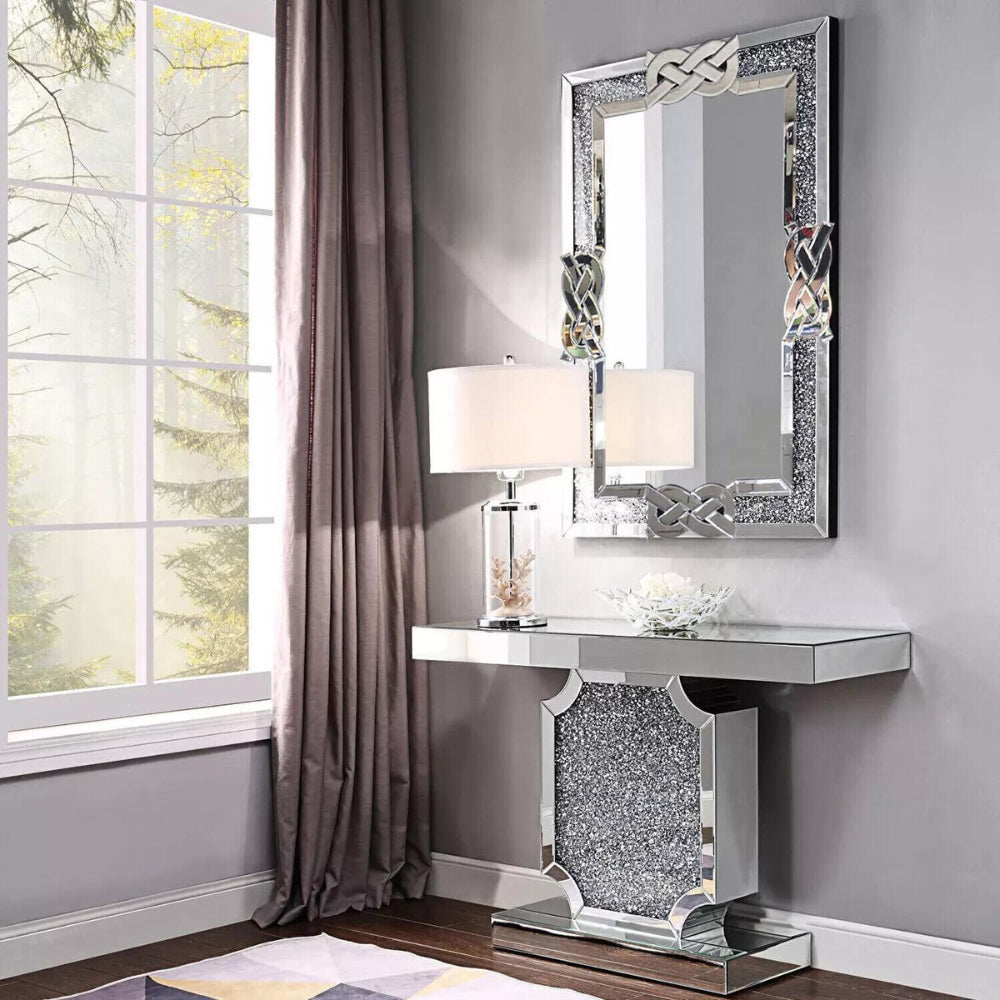 Modern Crystal Crush Diamond Mirror