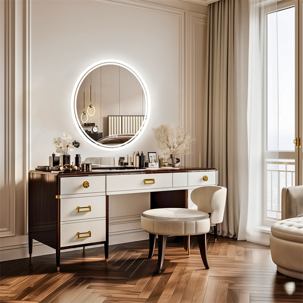 Dimmable and Anti-fog Touch Screen LED Light Mirror