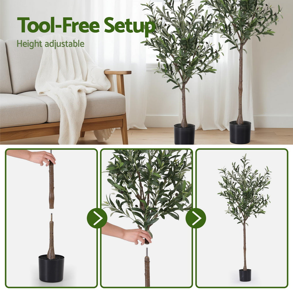 Artificial Olive Tree – Lifelike Indoor Decor, 155cm