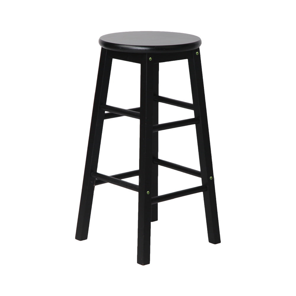 Artiss 2x Bar Stools Round Wooden Chairs