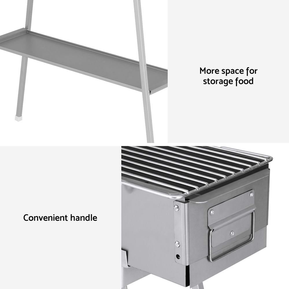Grillz BBQ Grill Charcoal Smoker Portable Barbecue