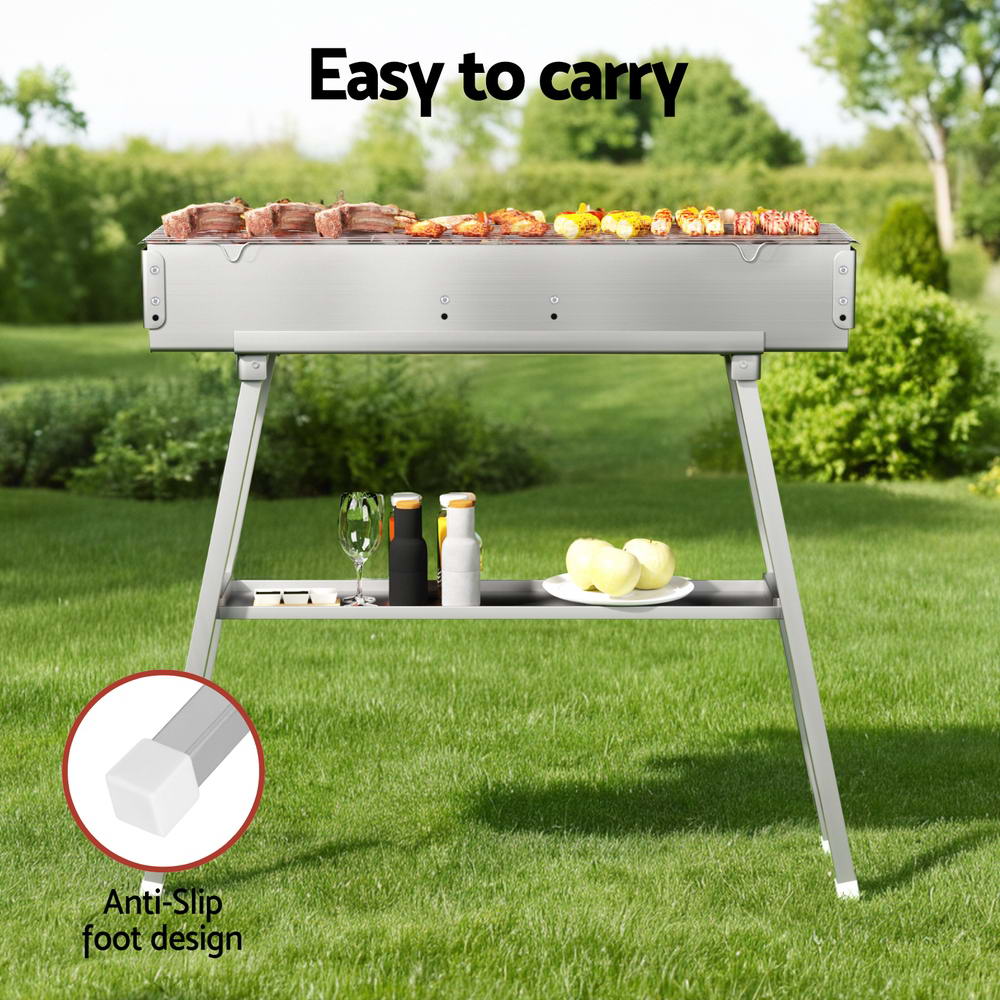 Grillz BBQ Grill Charcoal Smoker Portable Barbecue