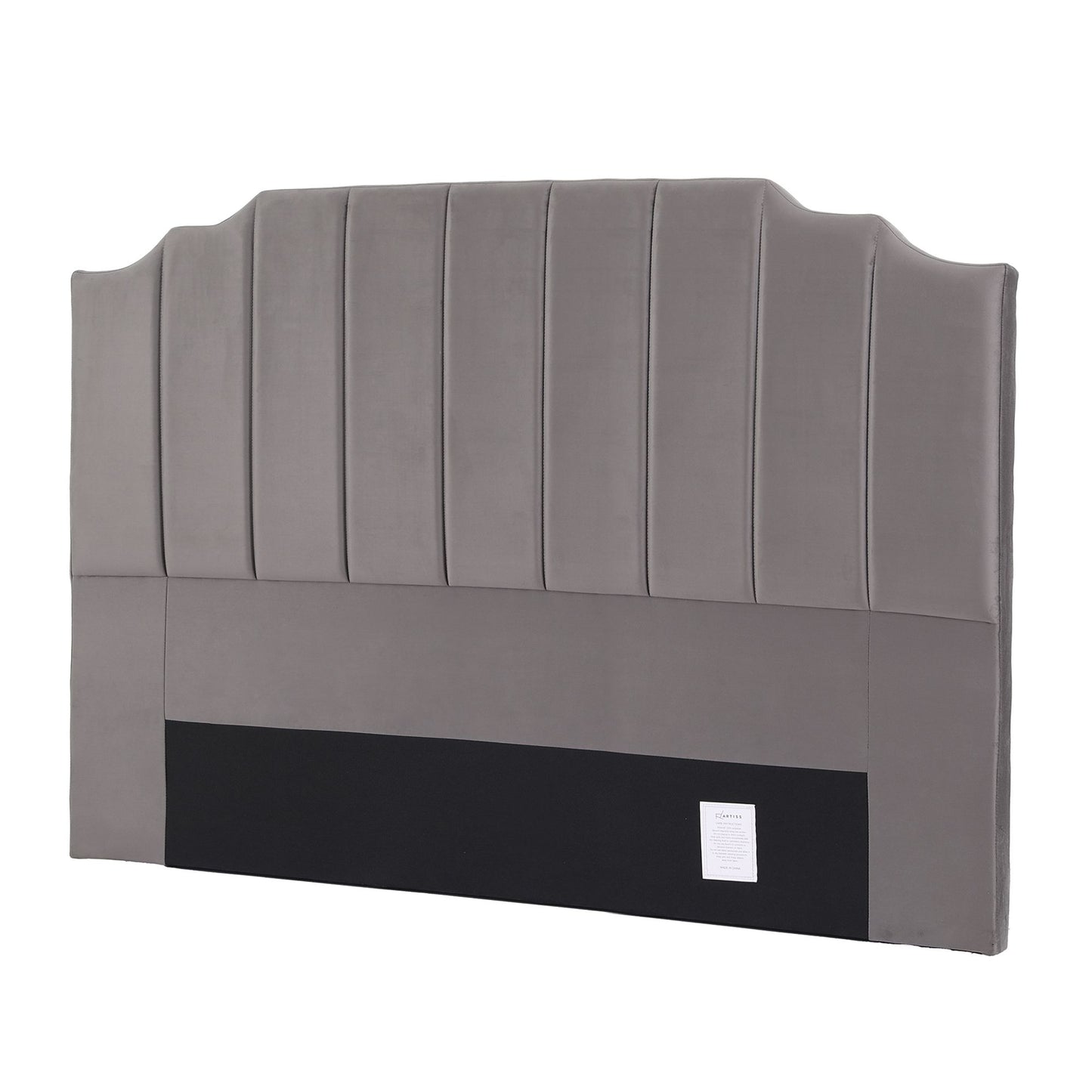 TWSC Bed Head Headboard King Velvet 183CM - Grey