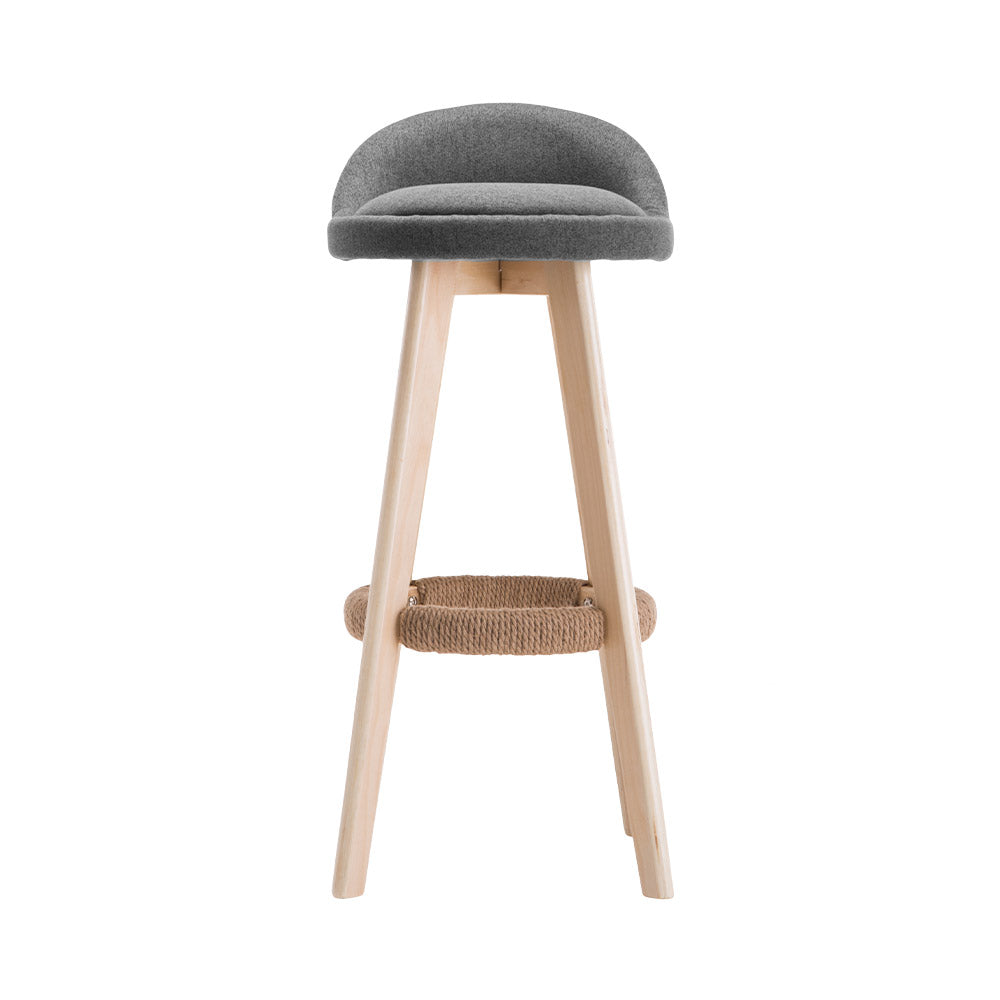 Artiss 2x Bar Stools Padded Wooden