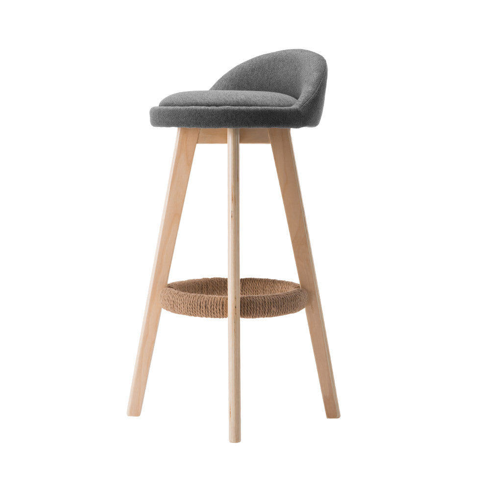 Artiss 2x Bar Stools Padded Wooden
