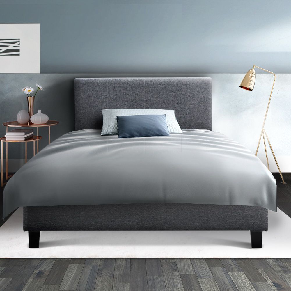TWSC Bed Frame King Single Size Grey NEO