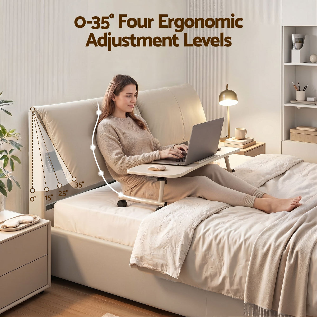 TWSC Queen Bed Frame Gas Lift Storage 3 Drawers Adjustable Headboard Platform Base