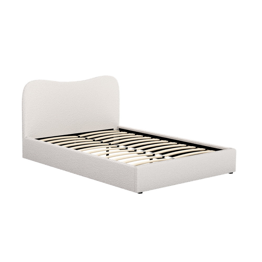 Bed Frame – Boucle Upholstery, Double Size