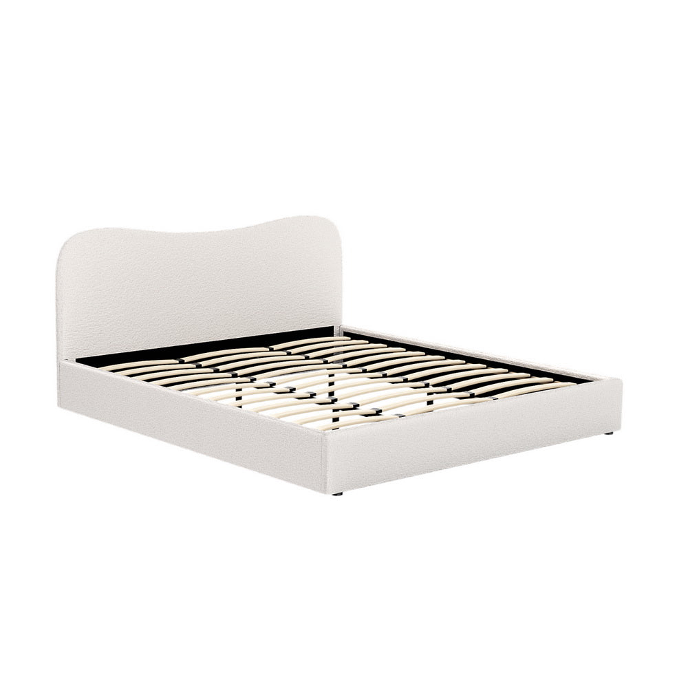Bed Frame DARA – Boucle Upholstery, King Size