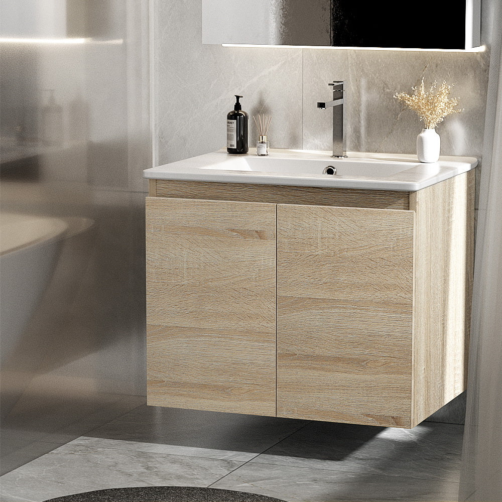 Cefito Vanity Unit with Basin 915mm and 600mm in Oak, Grey, and Walnut