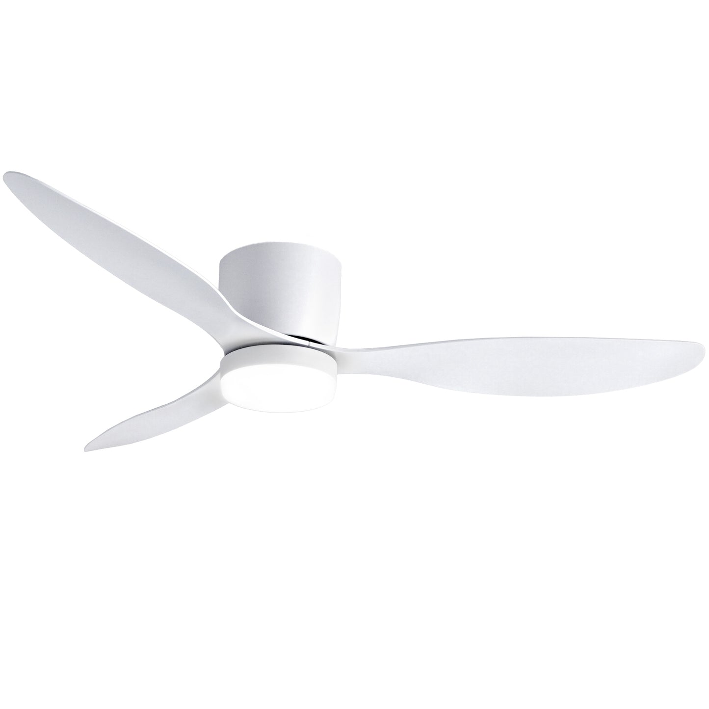 Ceiling Fan – 52" DC Motor, LED Light, Remote Control, White