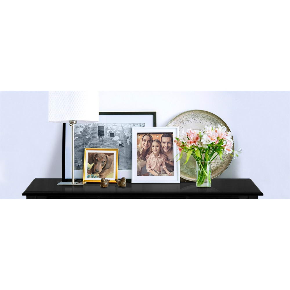TWSC Console Table 3 Drawers Black Hamptons