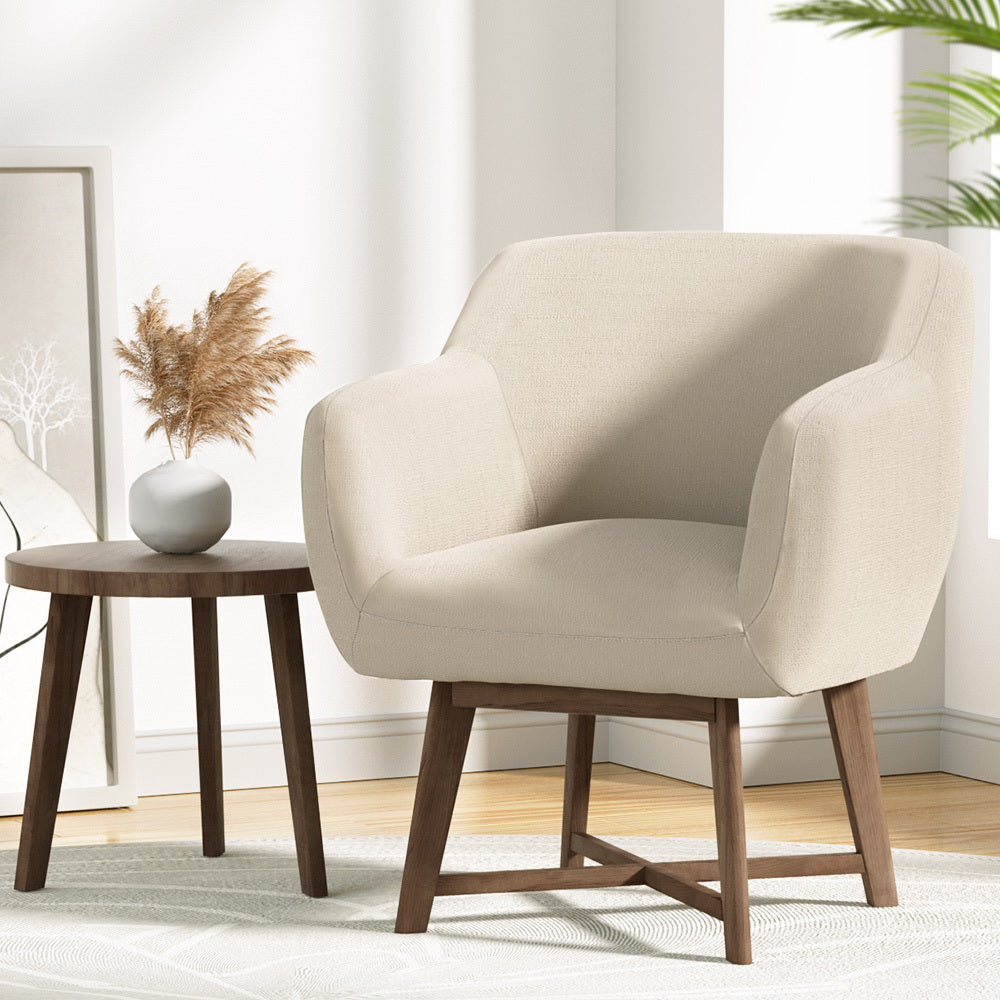 TWSC Armchair Tub Chair Beige Aston