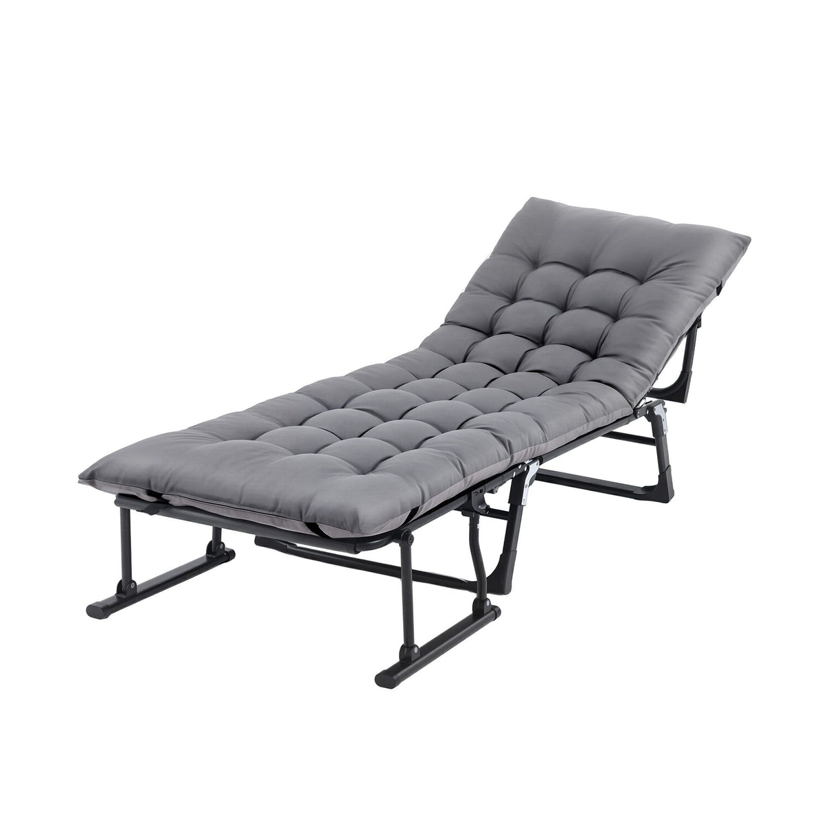 TWSC 3-in-1 Sun Lounger Folding Camping Chair Adjustable Recliner Patio Furniture for Office Nap, Poolside