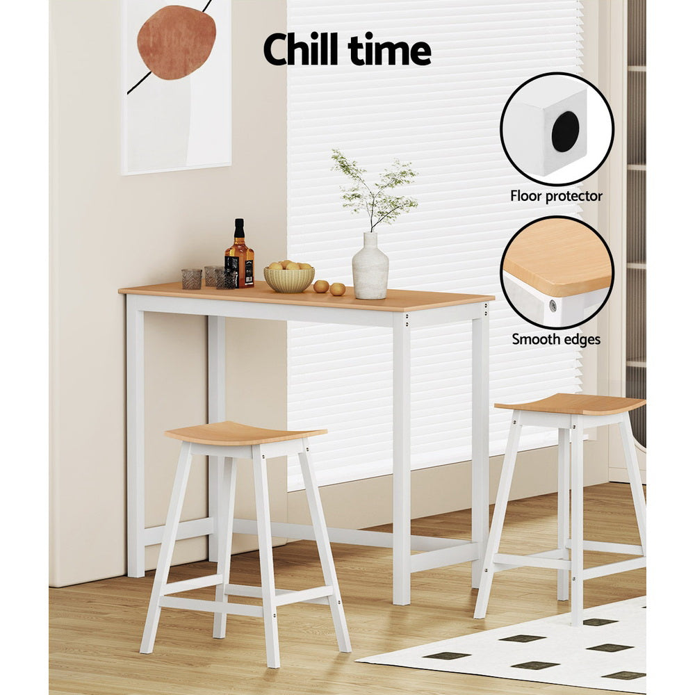 Artiss Bar Stools Wooden Chairs Oak
