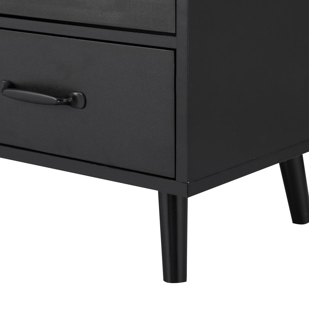 TWSC Buffet Sideboard Double Doors - Black