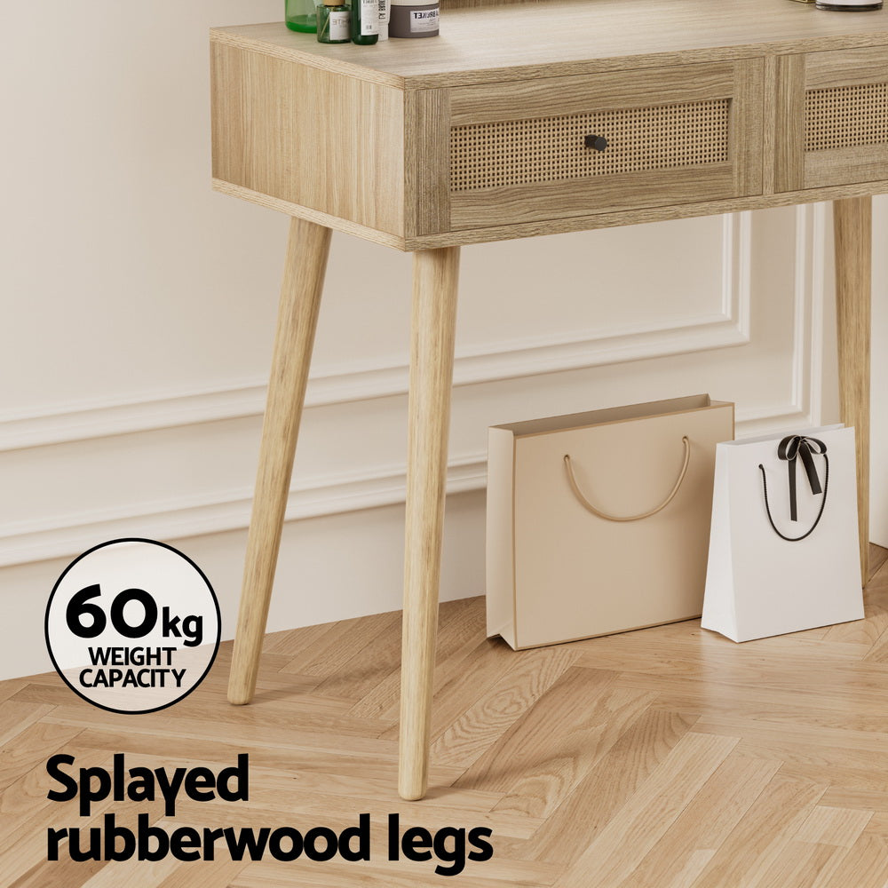 TWSC Dressing Table Set Rattan Frances