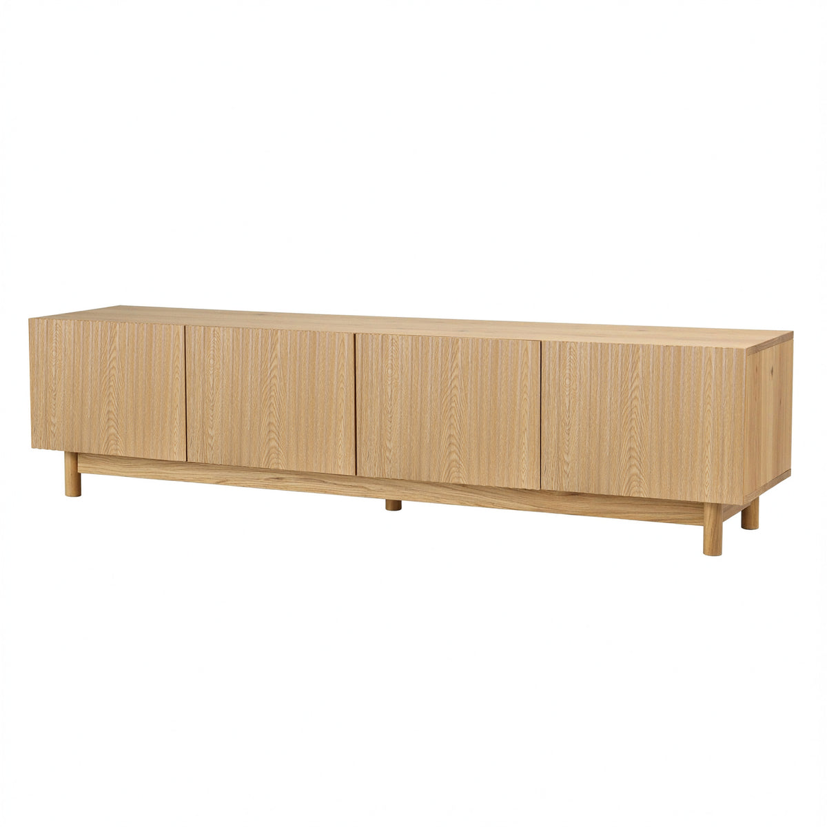TWSC TV Unit Entertainment Unit Storage Cabinet 180cm Pine