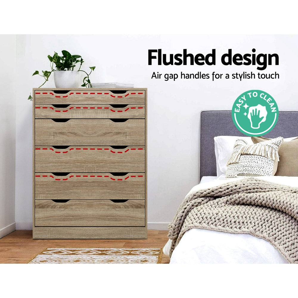 TWSC 6 Chest of Drawers - MYLA Oak