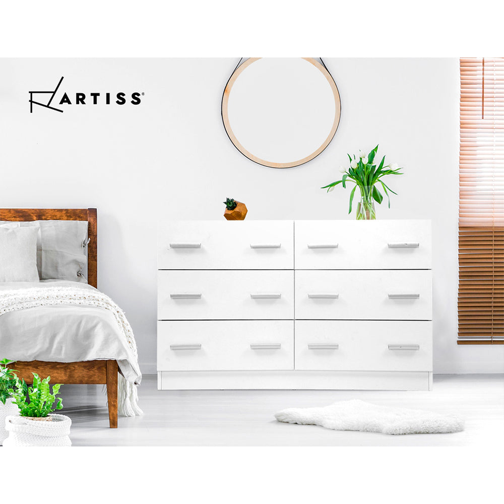 TWSC 6 Chest of Drawers - VEDA White