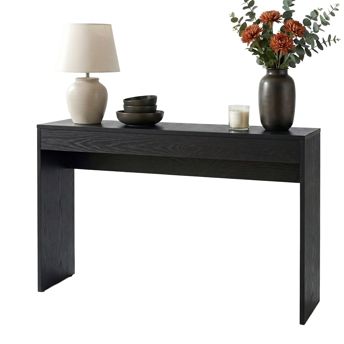 TWSC Console Table Hallway Sofa Entryway Entrance 120CM Black