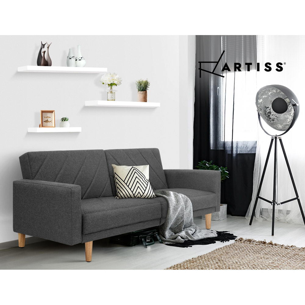 TWSC Floating Wall Shelf Set of 3 White