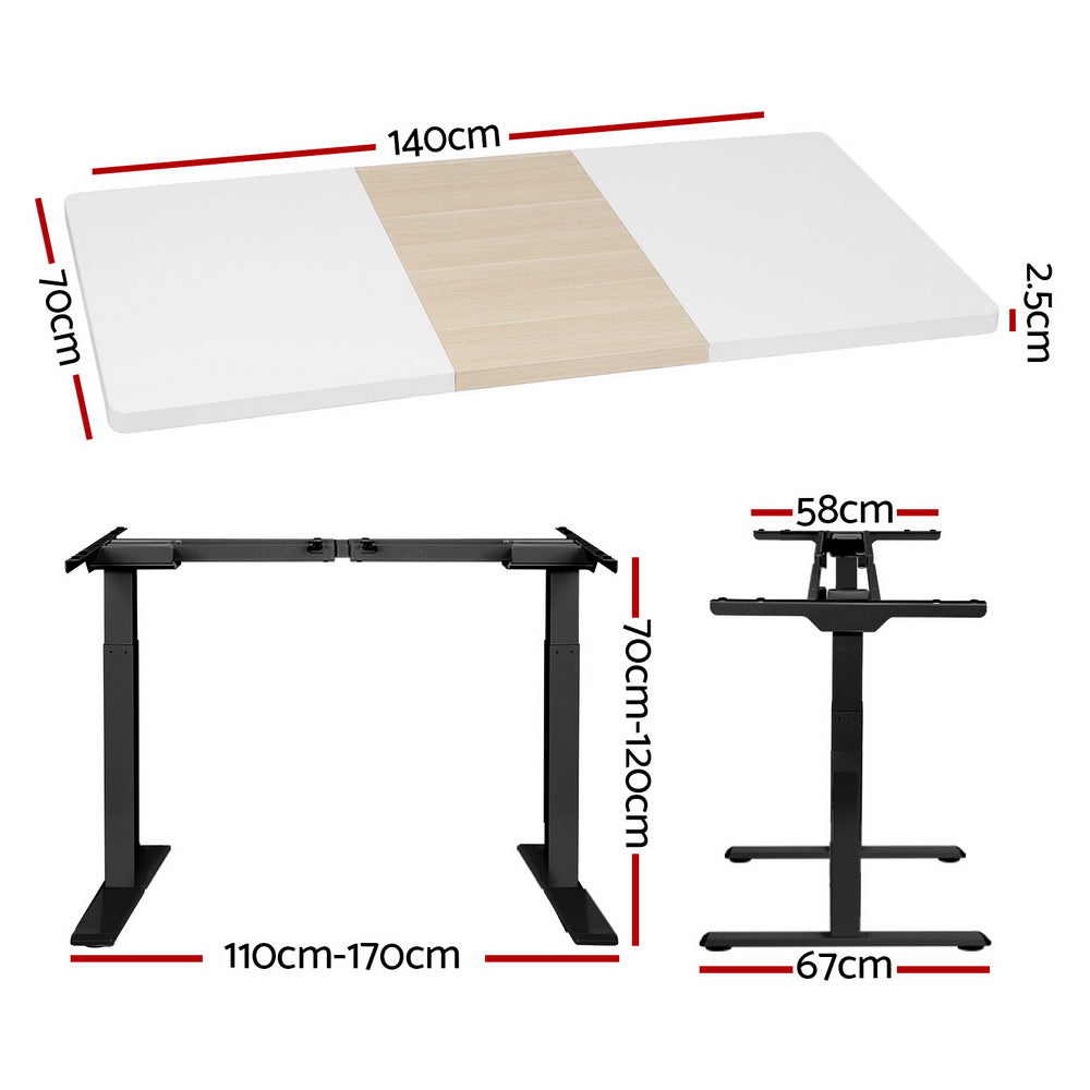 Artiss Motorised Electric Standing Desk Sit Stand Desks