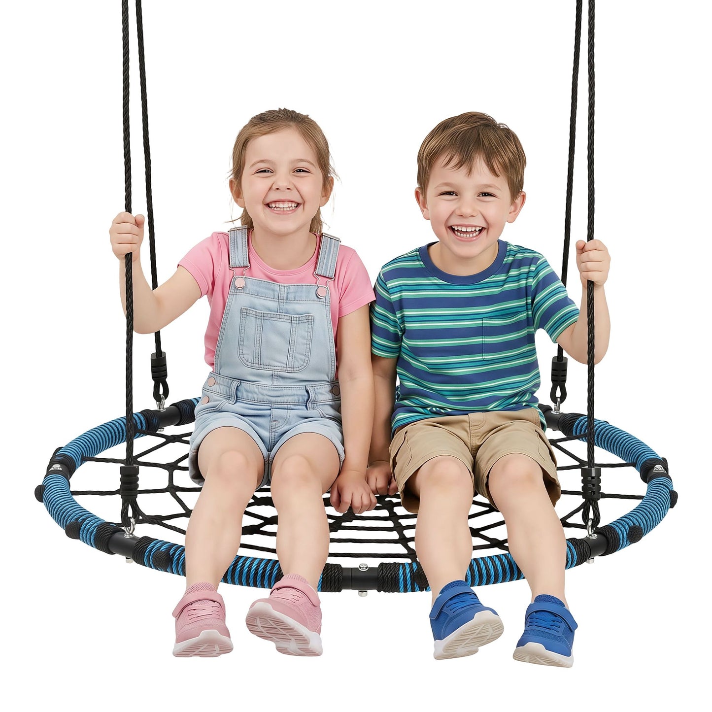 TWSC Tree Swing Net Hammock 98.5cm for Backyard Porch Outside Playground