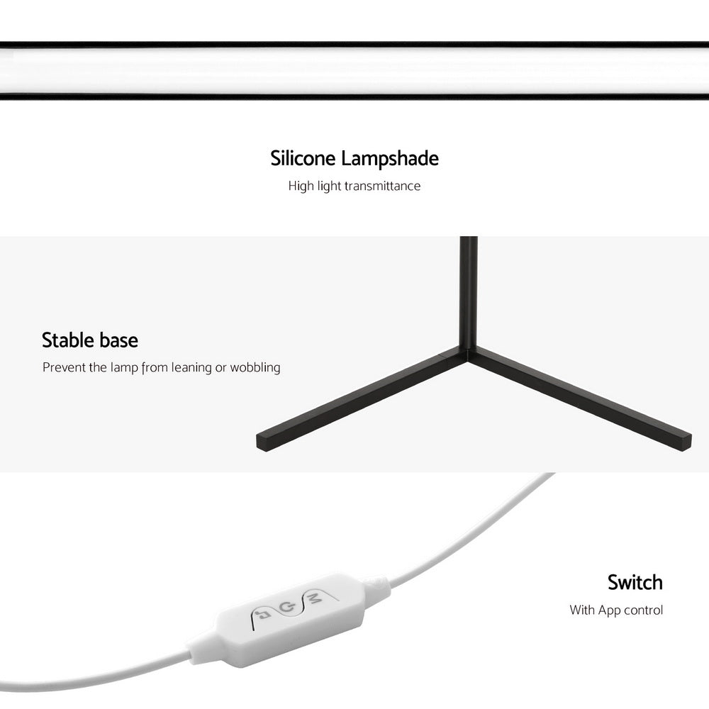 TWSC RGB LED Floor Lamp Remote Control Corner Light Stand Gaming Room 150CM