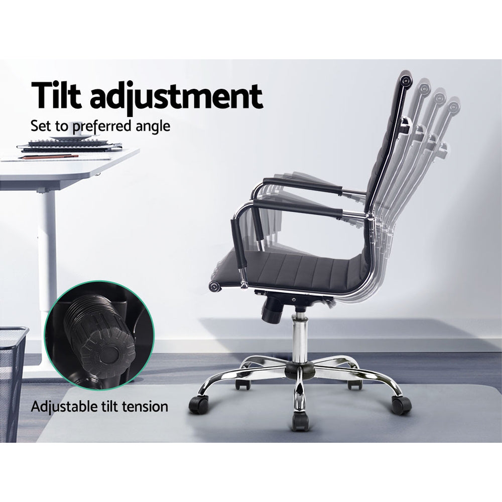 Artiss Office Chair Conference Chairs PU Leather High Back