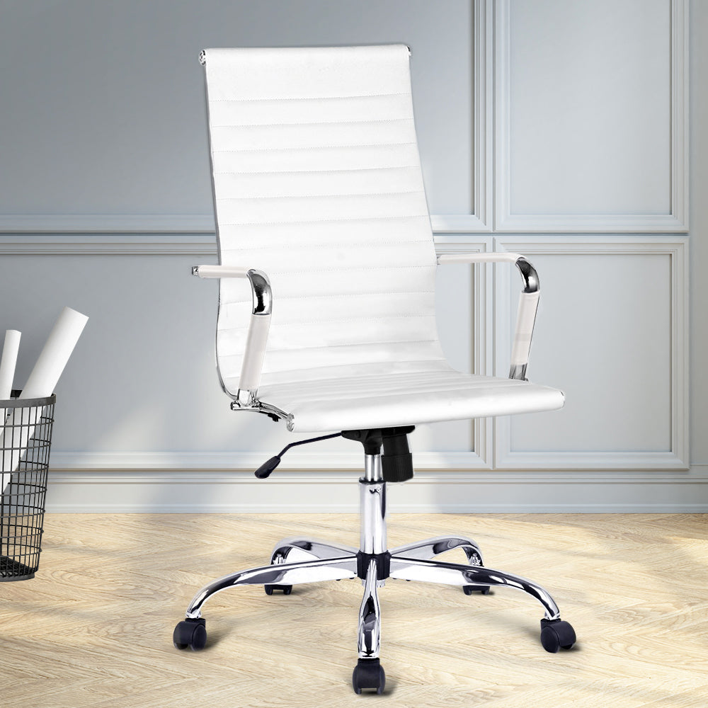 Artiss Office Chair Conference Chairs PU Leather High Back