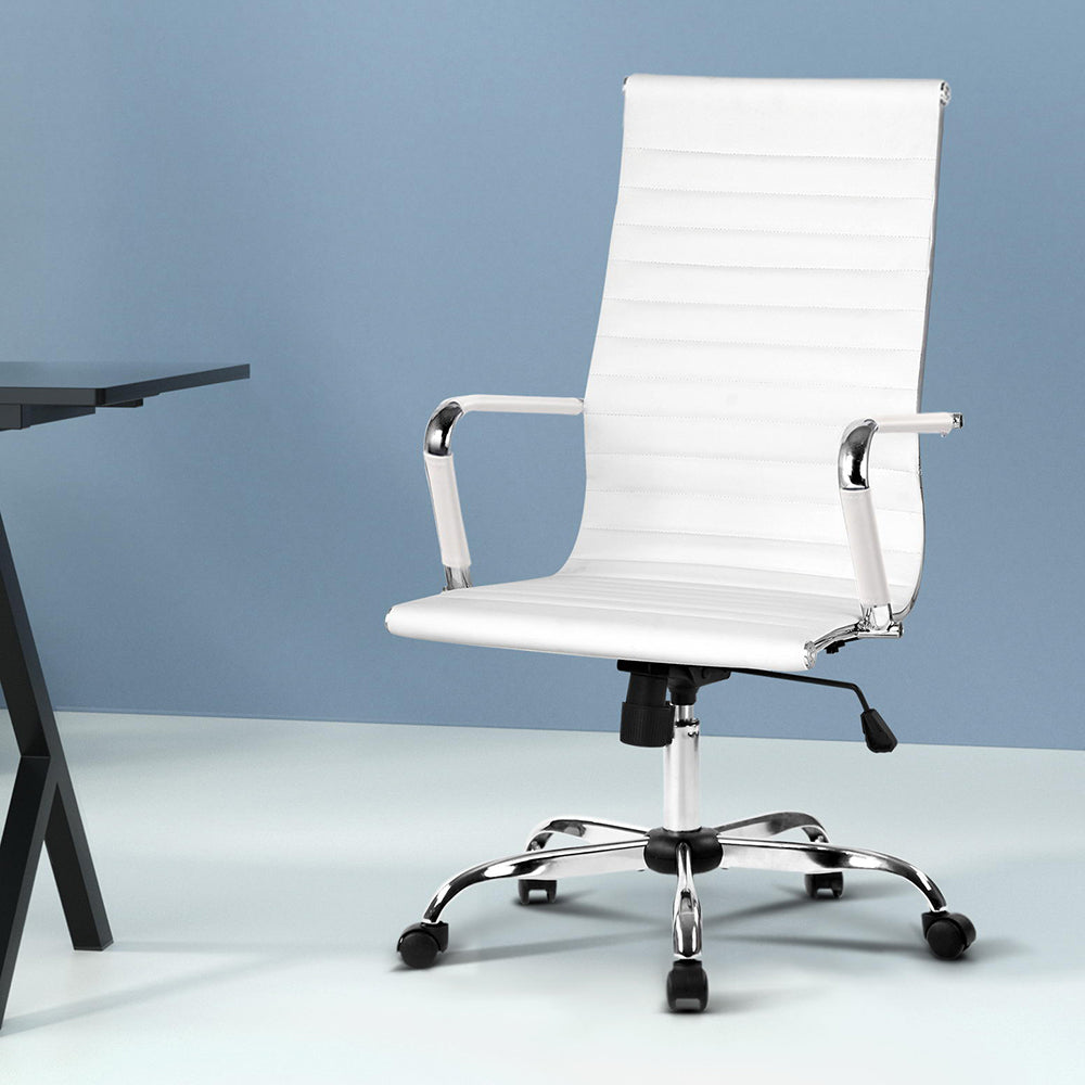 Artiss Office Chair Conference Chairs PU Leather High Back