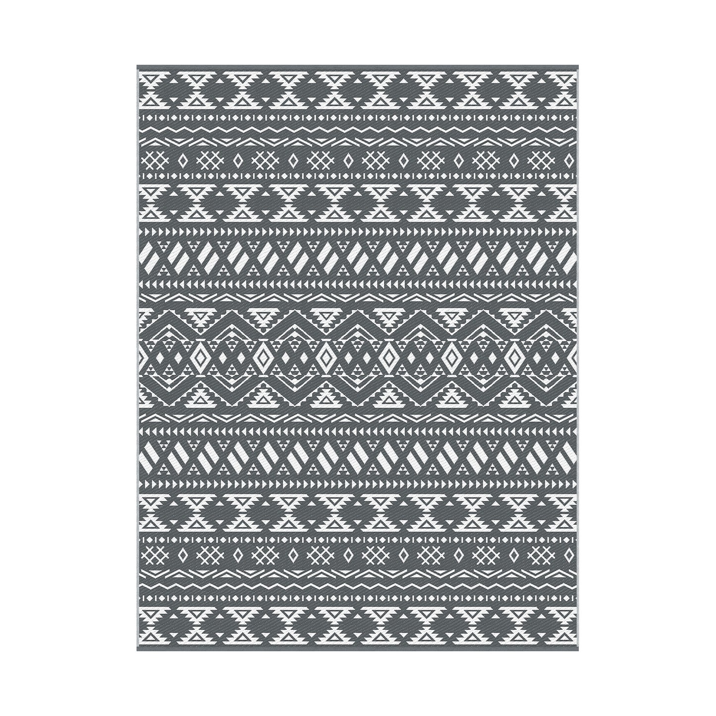 Outdoor Reversible Patio Rug – Dual-Sided, 274x366cm, Polypropylene