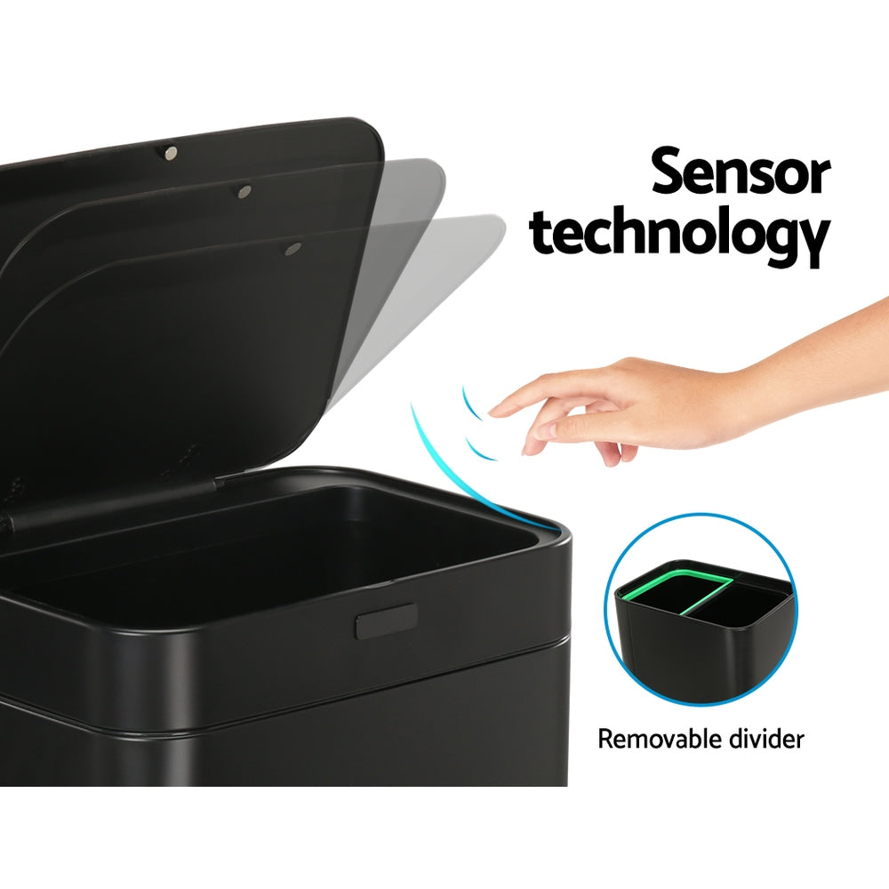 Devanti 70L Motion Sensor Pedal Bin Automatic
