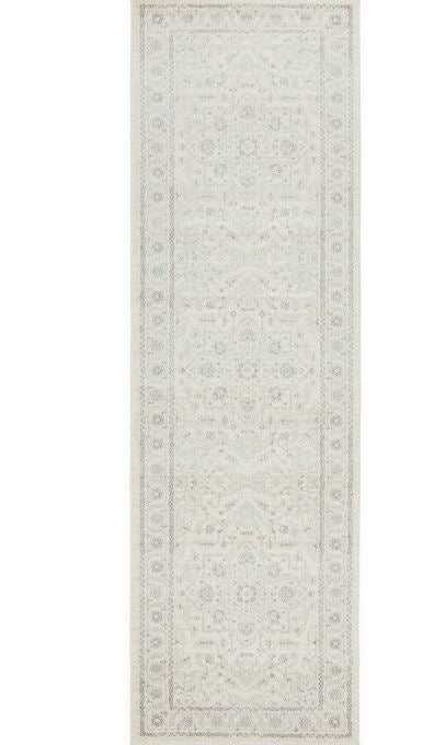 Evoke 261 White Runner by Rug Culture -400X80CM - RUNNER