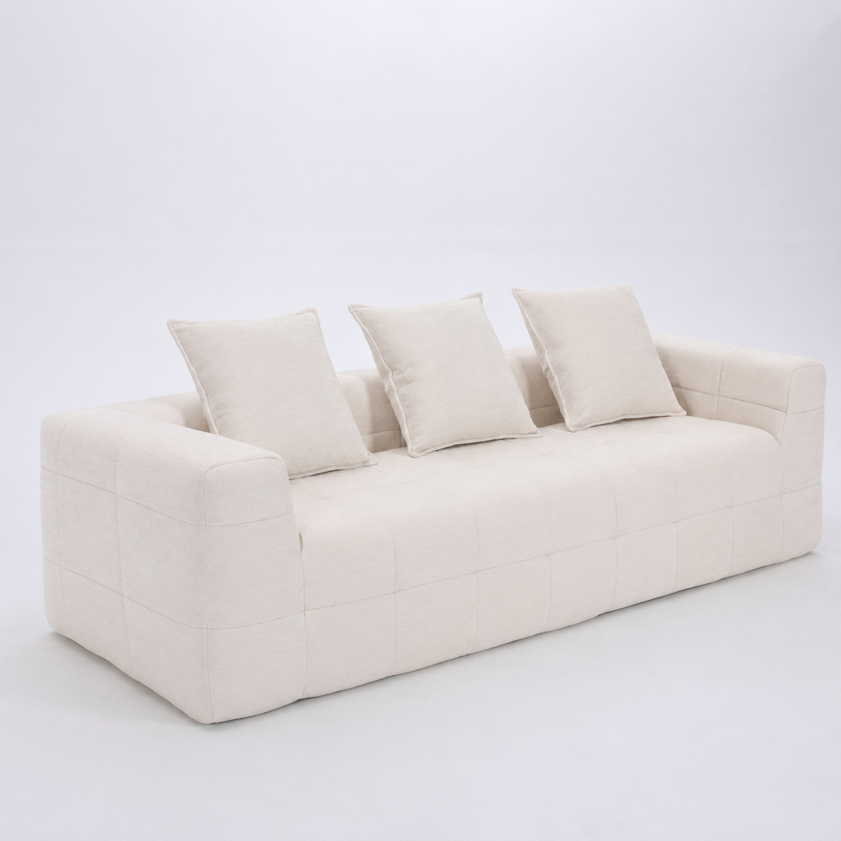 Monda 3 Seater Compressed Sofa – Beige