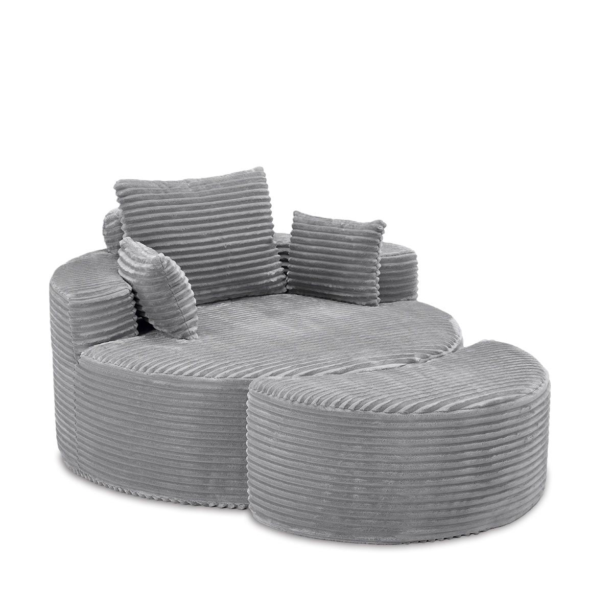 Leon Lounge Armchair – Grey