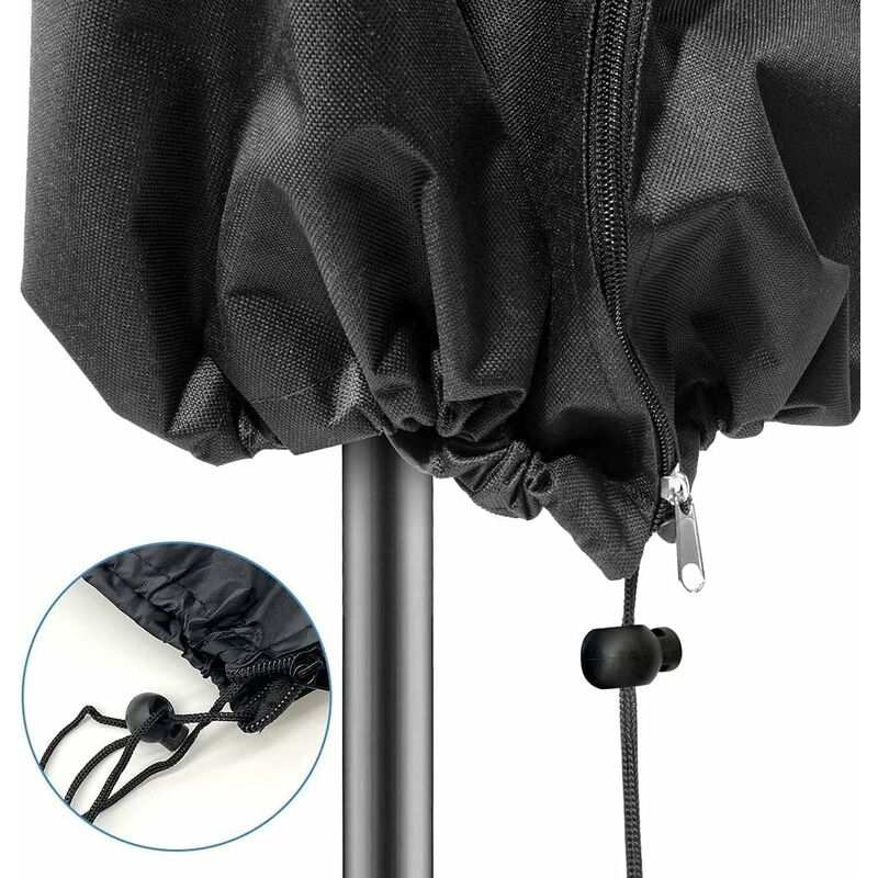Waterproof Garden Parasol Cover – UV Resistant, Windproof, 265x70x50x40 cm