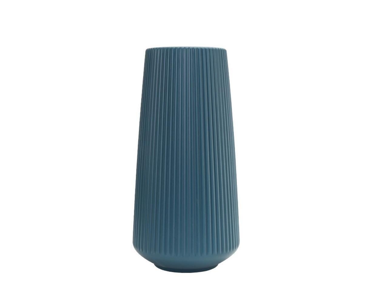 Nordic Plastic Vase – Durable Green Home Decor, 15.5x30.5cm