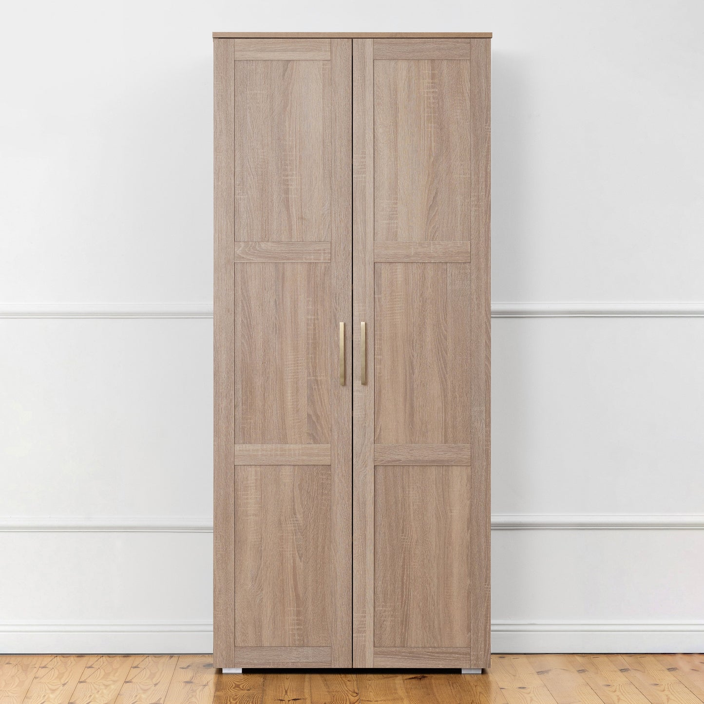 STOCKHOLM STORAGE CUPBOARD HAMPTONS - NATURAL OAK