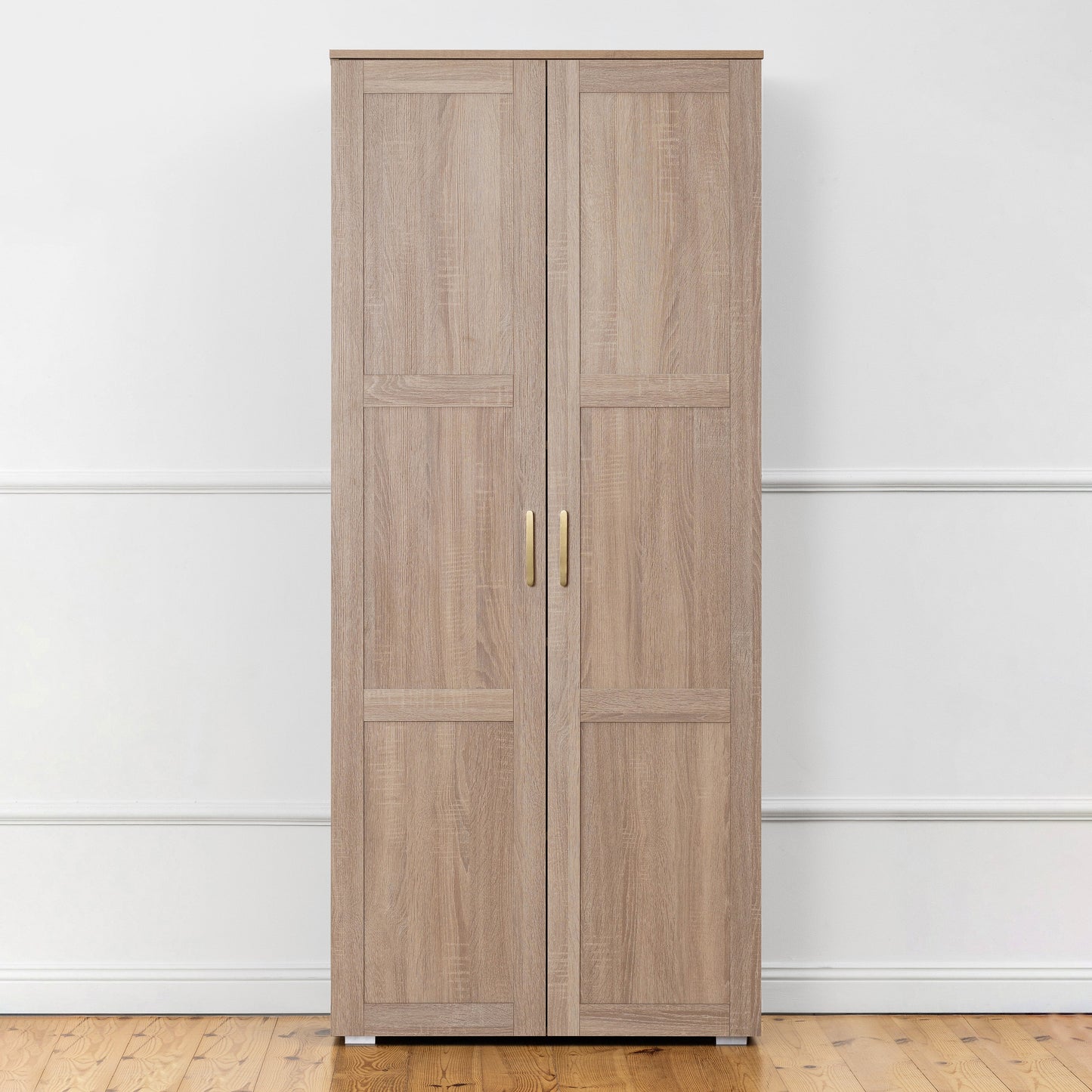 STOCKHOLM STORAGE CUPBOARD HAMPTONS - NATURAL OAK