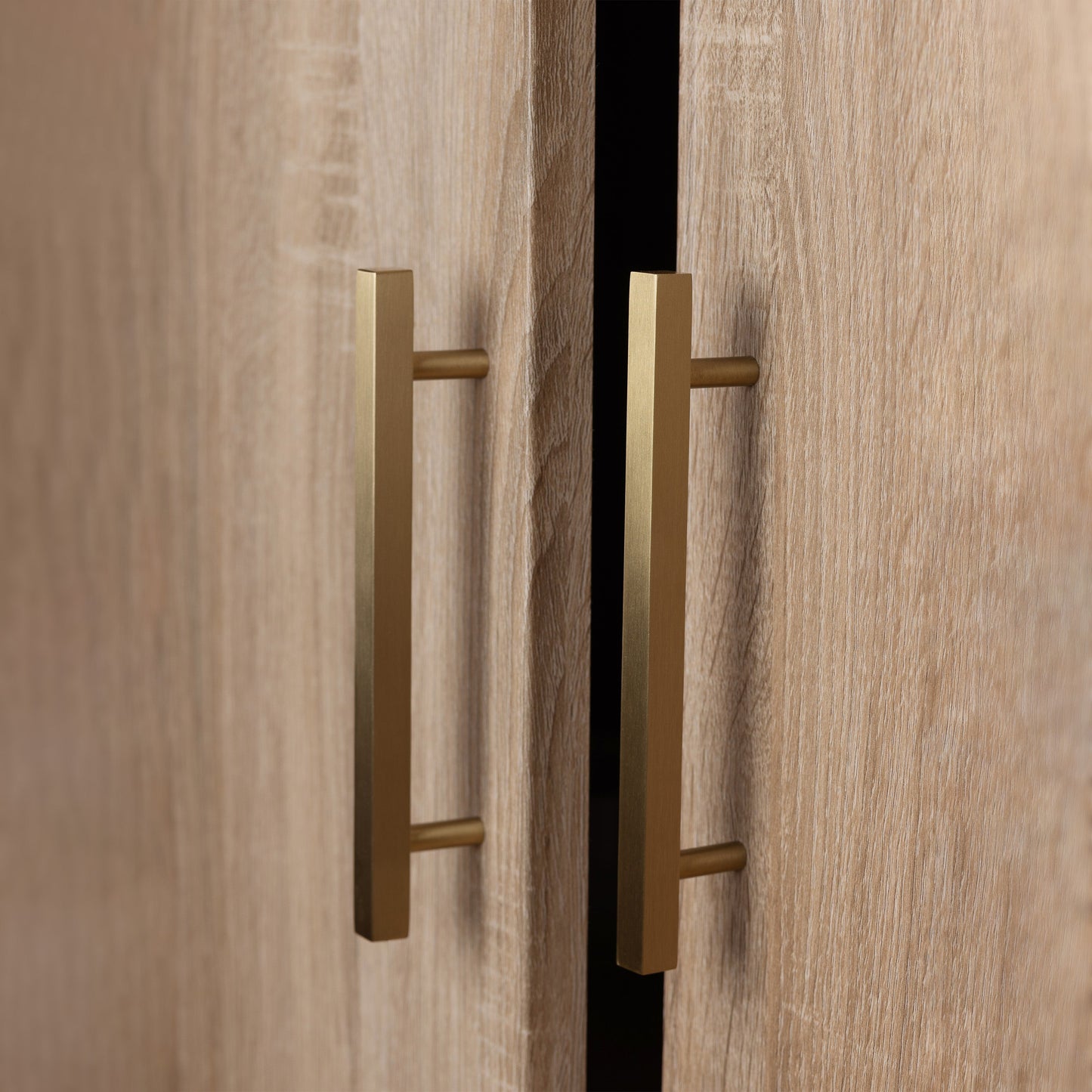 STOCKHOLM STORAGE CUPBOARD SLIM & HAMPTONS - NATURAL OAK