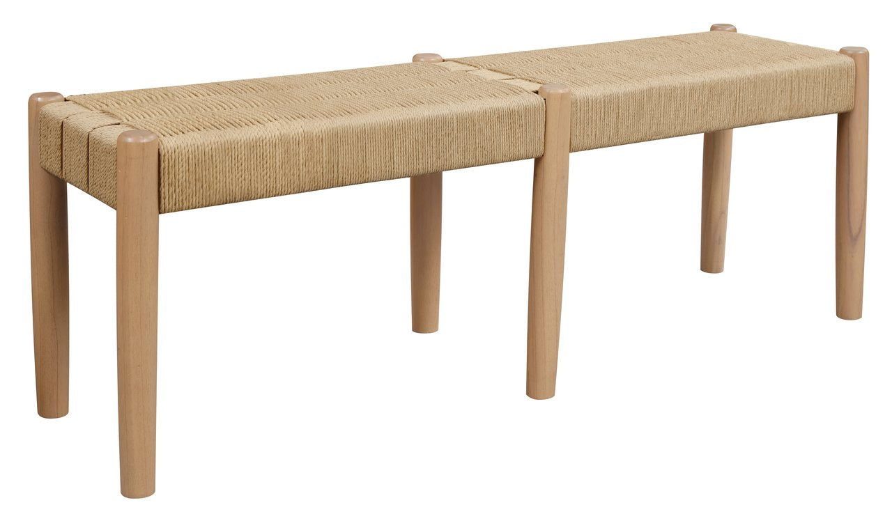 Kelly Loom Oak Bench