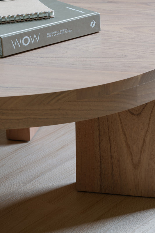 Apollo Round Solid Mindi Timber Coffee Table